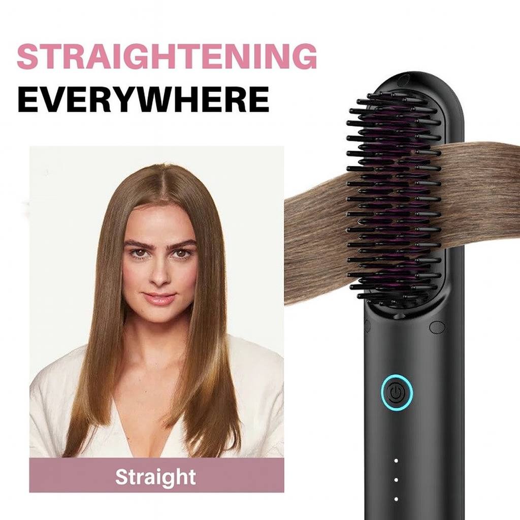 Lunaya Portable Brush - Straighten, Curl, Dry.