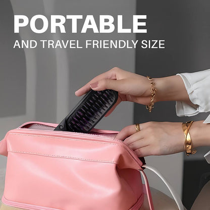 Lunaya Portable Brush - Straighten, Curl, Dry.
